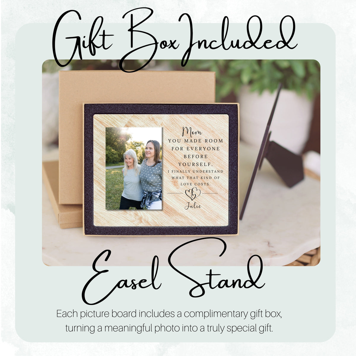 Gift For Mom, Personalized Mom Photo Board, Custom Mom Picture Board, Family Photo Keepsake, Mother's Day Gift Personalized Photo Gift personalized photo board — image 5 of 13