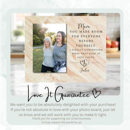 Gift For Mom, Personalized Mom Photo Board, Custom Mom Picture Board, Family Photo Keepsake, Mother's Day Gift Personalized Photo Gift personalized photo board — image 6 of 13