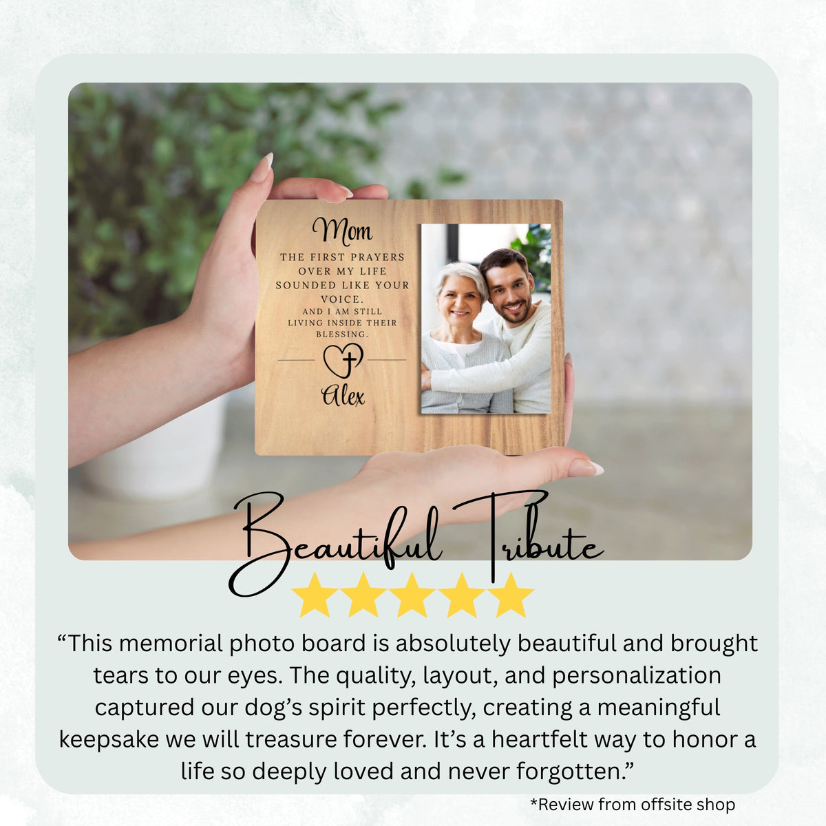 Mom Gift, Personalized Mom Photo Board, Custom Mom Picture Board, Family Photo Keepsake, Mother's Day Gift Personalized Photo Gift personalized photo board — image 8 of 13