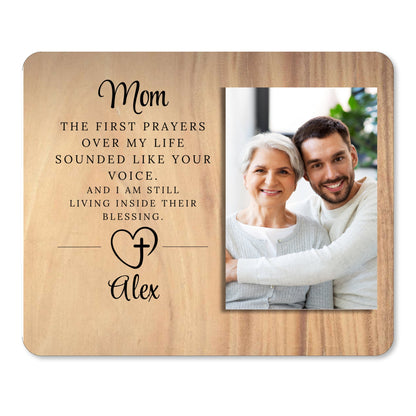 Mom Gift, Personalized Mom Photo Board, Custom Mom Picture Board, Family Photo Keepsake, Mother's Day Gift Personalized Photo Gift personalized photo board — image 1 of 13