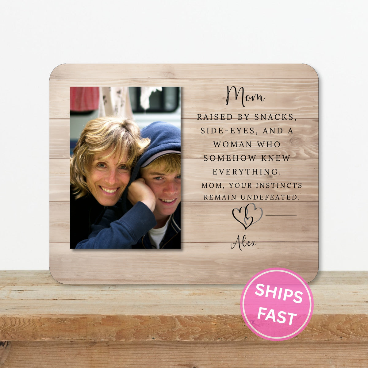 Mother Gift, Personalized Mom Photo Board, Custom Mom Picture Board, Family Photo Keepsake, Mother's Day Gift Personalized Photo Gift personalized photo board — image 2 of 13