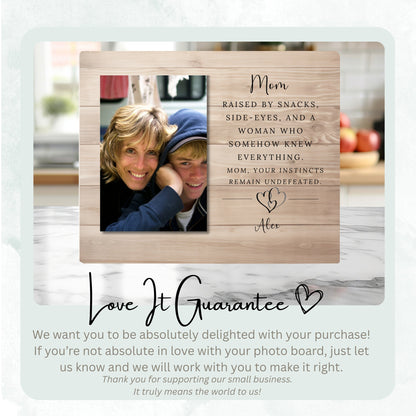 Mother Gift, Personalized Mom Photo Board, Custom Mom Picture Board, Family Photo Keepsake, Mother's Day Gift Personalized Photo Gift personalized photo board — image 6 of 13