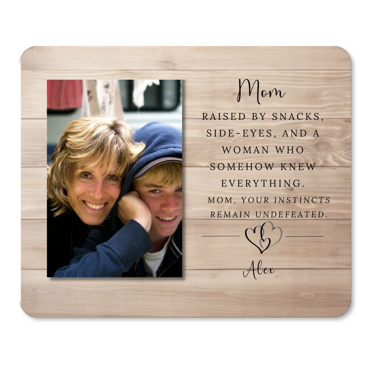 Mother Gift, Personalized Mom Photo Board, Custom Mom Picture Board, Family Photo Keepsake, Mother's Day Gift Personalized Photo Gift personalized photo board — image 1 of 13
