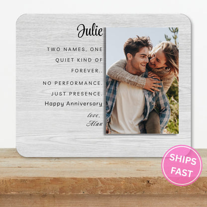 Gift For Wife, Personalized Anniversary Photo Board, Custom Anniversary Picture Board, Anniversary Keepsake, Anniversary Family Memory Board personalized photo board — image 2 of 13