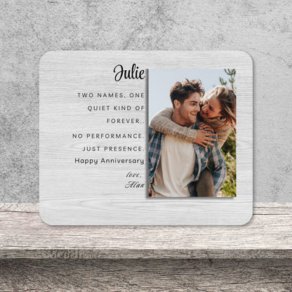Love Gift, Personalized Anniversary Photo Board, Custom Anniversary Picture Board, Anniversary Keepsake, Anniversary Personalized Photo Gift personalized photo board — image 10 of 13