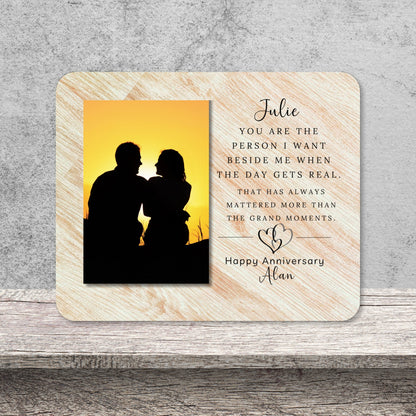 Marriage Gift, Personalized Anniversary Photo Board, Custom Anniversary Picture Board, Anniversary Keepsake, Anniversary Family Memory Board personalized photo board — image 11 of 13