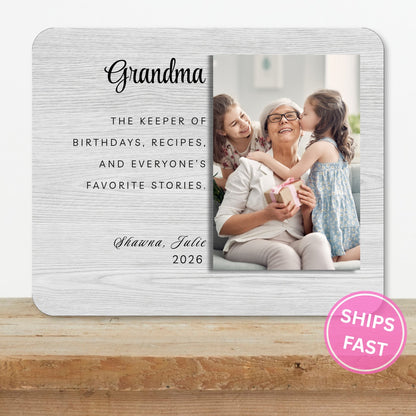 Grandma Gift, Personalized Grandma Photo Board, Custom Grandma Picture Board, Photo Gift, Grandma Gift Personalized Photo Gift Custom Gift personalized photo board — image 2 of 13