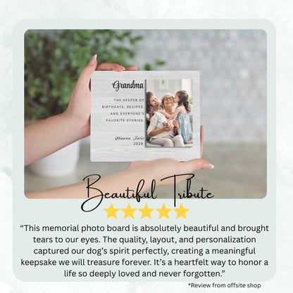Grandma Gift, Personalized Grandma Photo Board, Custom Grandma Picture Board, Photo Gift, Grandma Gift Personalized Photo Gift Custom Gift personalized photo board — image 8 of 13