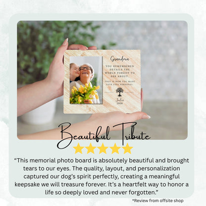 Family Gift, Personalized Grandma Photo Board, Custom Grandma Picture Board, Picture Keepsake, Grandma Gift Personalized Photo Gift personalized photo board — image 8 of 13