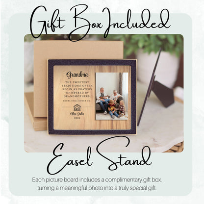 Gift For Grandma, Personalized Grandma Photo Board, Custom Grandma Picture Board, Picture Keepsake, Grandma Gift Personalized Photo Gift personalized photo board — image 5 of 13