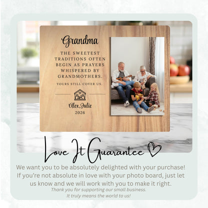 Gift For Grandma, Personalized Grandma Photo Board, Custom Grandma Picture Board, Picture Keepsake, Grandma Gift Personalized Photo Gift personalized photo board — image 6 of 13