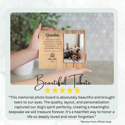 Gift For Grandma, Personalized Grandma Photo Board, Custom Grandma Picture Board, Picture Keepsake, Grandma Gift Personalized Photo Gift personalized photo board — image 8 of 13