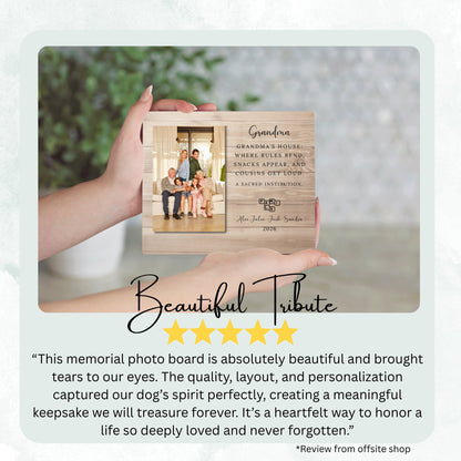 Nana Gift, Personalized Grandma Photo Board, Custom Grandma Picture Board, Photo Keepsake Gift, Grandma Gift Personalized Photo Gift personalized photo board — image 8 of 13