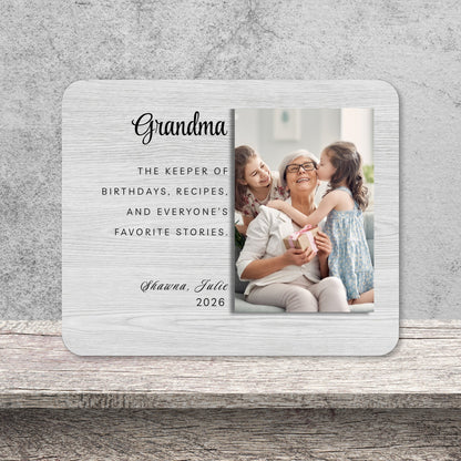 Nana Gift, Personalized Grandma Photo Board, Custom Grandma Picture Board, Photo Keepsake Gift, Grandma Gift Personalized Photo Gift personalized photo board — image 10 of 13