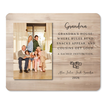 Nana Gift, Personalized Grandma Photo Board, Custom Grandma Picture Board, Photo Keepsake Gift, Grandma Gift Personalized Photo Gift personalized photo board — image 1 of 13
