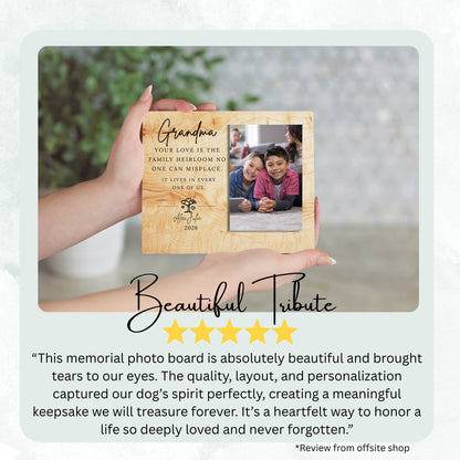 Grandmother Gift, Personalized Grandma Photo Board, Custom Grandma Picture Board, Memory Photo Board, Grandma Gift Personalized Photo Gift personalized photo board — image 8 of 13