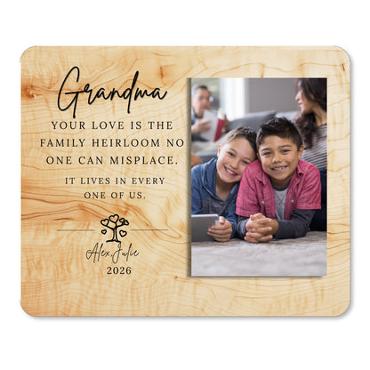 Grandmother Gift, Personalized Grandma Photo Board, Custom Grandma Picture Board, Memory Photo Board, Grandma Gift Personalized Photo Gift personalized photo board — image 1 of 13