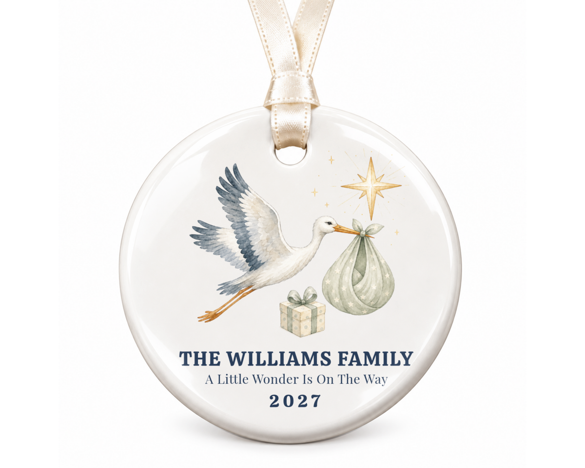 Personalized Ultrasound Ornament: Custom Sonogram Ornament Keepsake, Pregnancy Announcement Gift, Expecting Parents Baby Christmas Reveal
