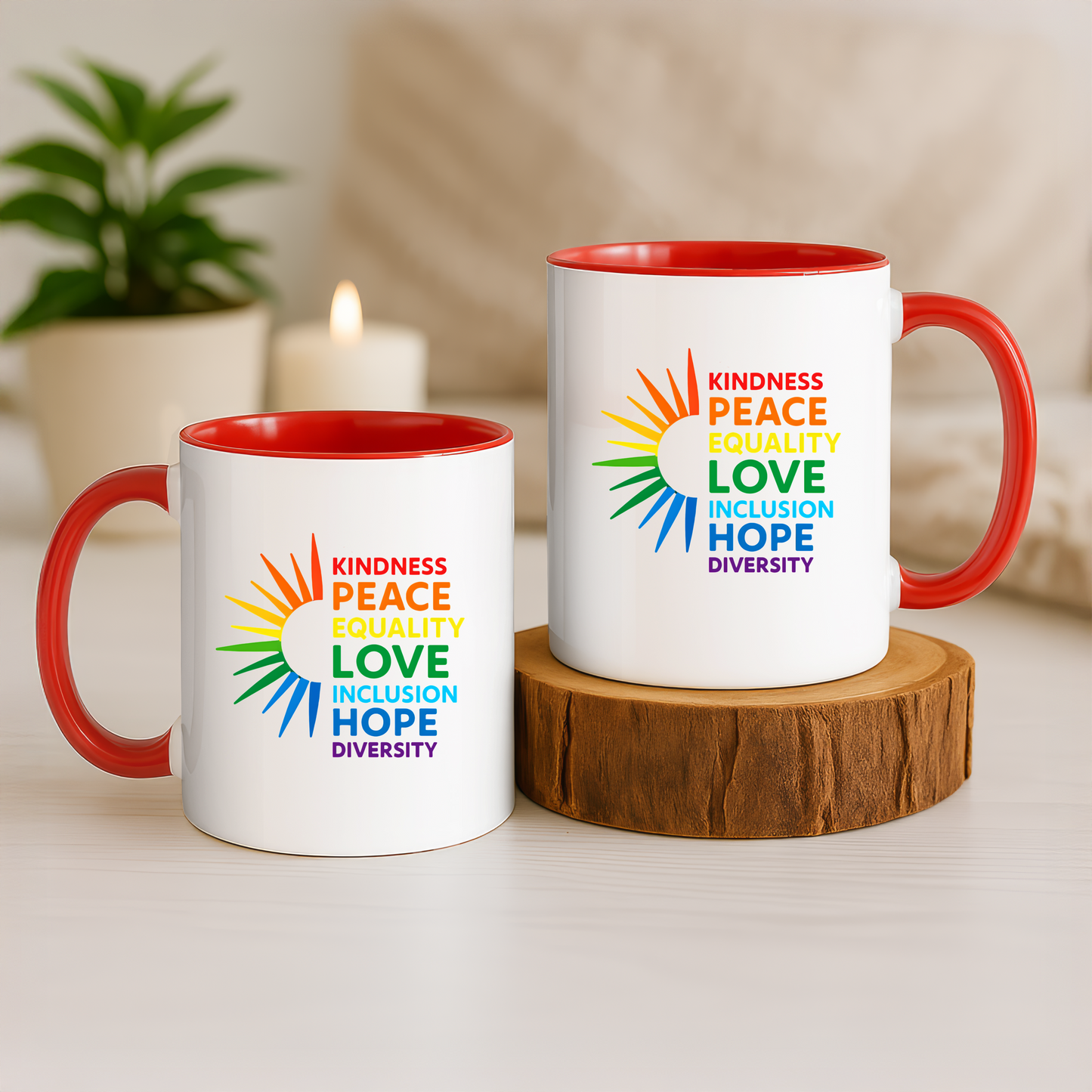LGBTQ Pride Coffee Mug: Colorful Affirmations, LGBTQ Gift