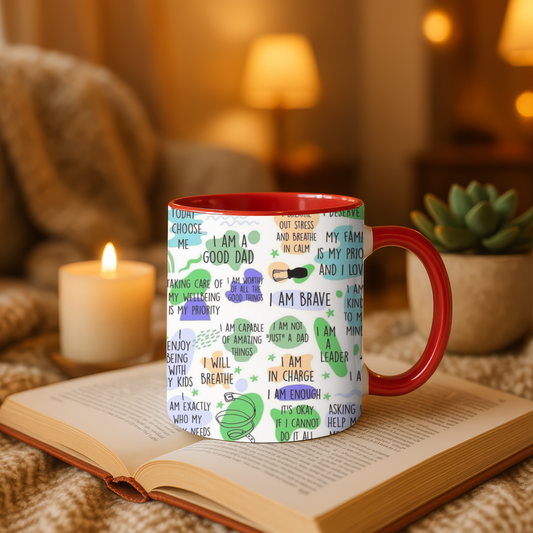 Dad Affirmations Multi Color Mug