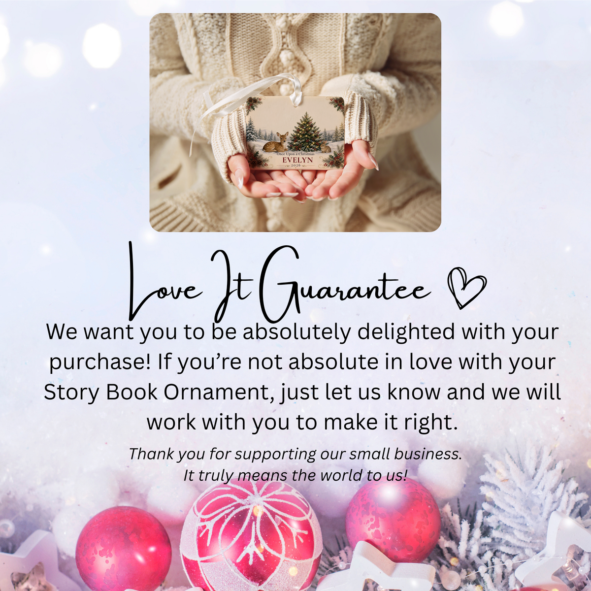Personalized Baby’s First Christmas Ornament – Little Christmas Blessing