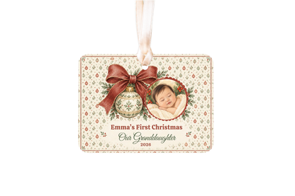 Personalized Baby’s First Christmas Story Ornament