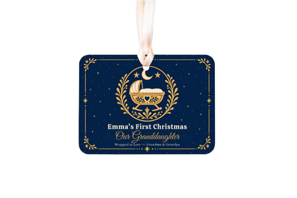 Personalized Baby’s First Christmas Story Ornament