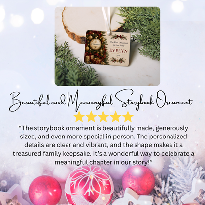 Personalized Baby’s First Christmas Ornament – Celestial Cradle