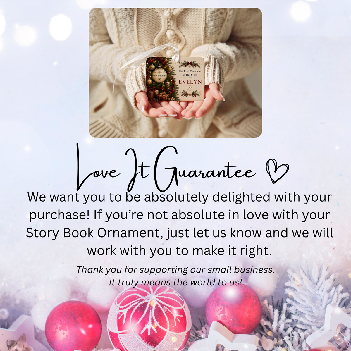 Personalized Baby’s First Christmas Ornament – Celestial Cradle