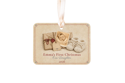 Personalized Baby’s First Christmas Story Ornament