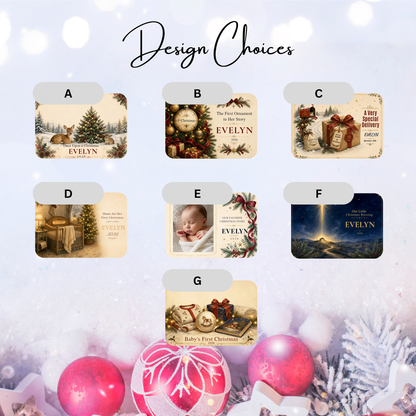 Personalized Baby’s First Christmas Ornament – Special Delivery