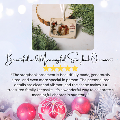 Personalized Baby’s First Christmas Ornament – Special Delivery