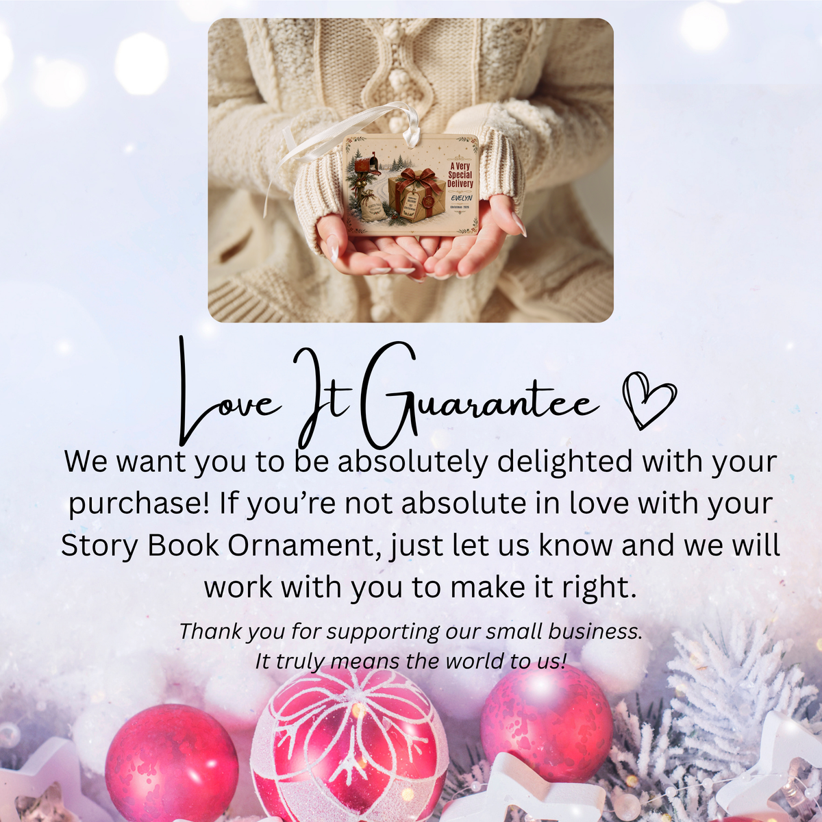 Personalized Baby’s First Christmas Ornament – Special Delivery