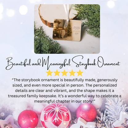 Personalized Baby’s First Christmas Story Ornament – Heritage Nursery