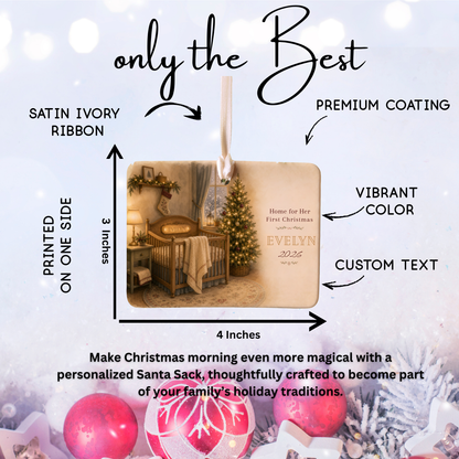 Personalized Baby’s First Christmas Story Ornament – Heritage Nursery