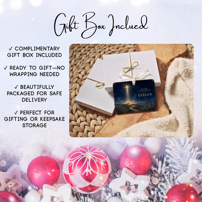 Personalized Baby’s First Christmas Ornament – Celestial Cradle