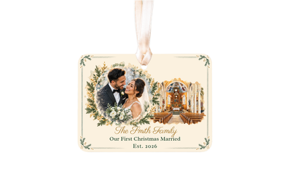 Mr and Mr First Christmas Ornament, Our First Christmas Married 2026, Personalized Gay Wedding Gift, Ceramic Newlywed Keepsake
