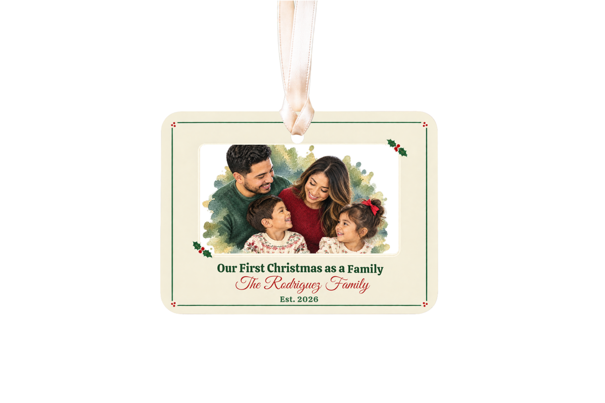 DESIGN E - Watercolor Family Frame