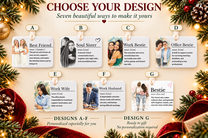Soul Sister Story Ornament, Personalized Name Friendship Christmas Gift, Ceramic Keepsake (Copy)