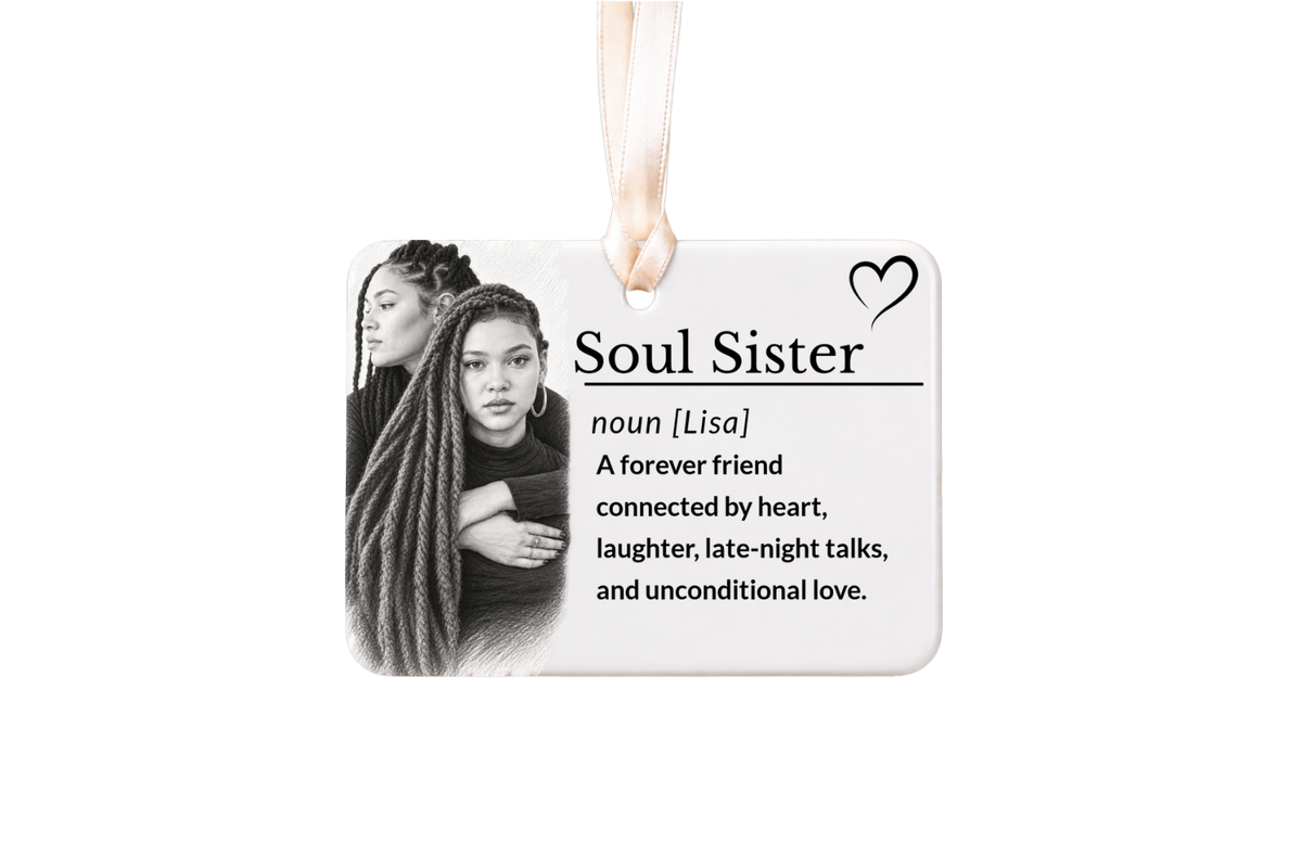 Work Bestie Ornament, Personalized Coworker Christmas Gift, Office Friendship Keepsake with Gift Box