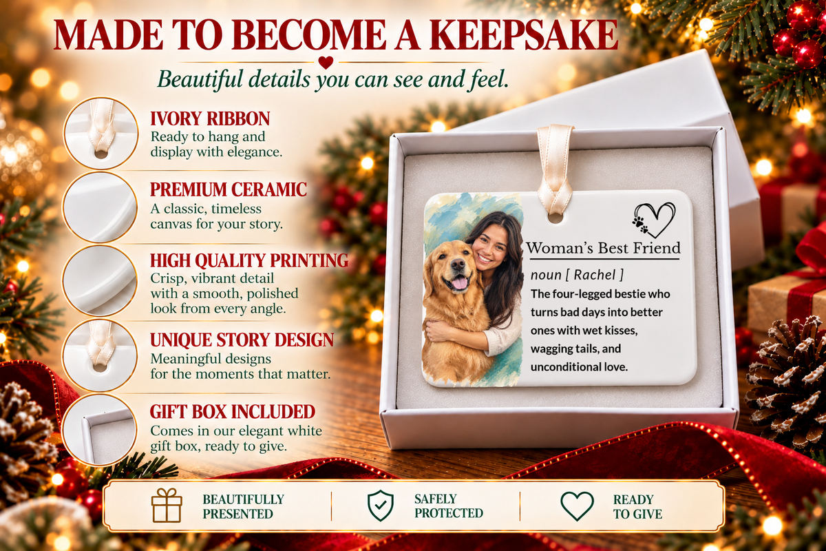 Dog Lover Ornament: Personalized Dog Lover Gifts, Gift for Pet Owners, Christmas Keepsake Ceramic Stocking Stuffer 2026 Gift