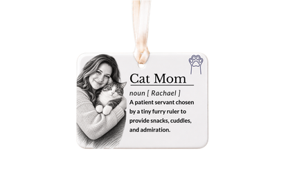 Cat Mom Ornament: Cat Mom Gift Idea, Personalized Pet Christmas Gift, Unique Ceramic Holiday Keepsake Stocking Stuffer 2026