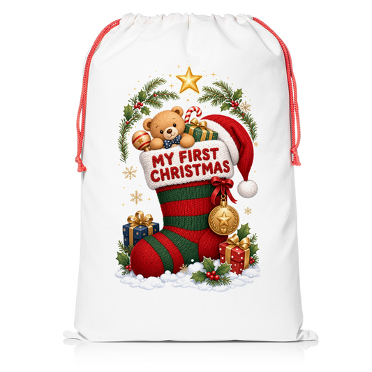 My First Christmas Ready-Made Santa Sack
