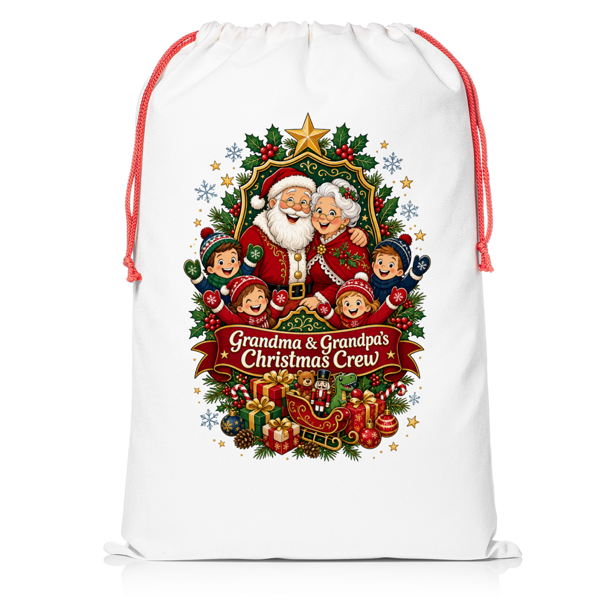 Grandma & Grandpa’s Christmas Crew Santa Sack