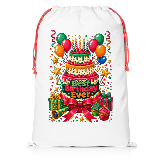 Best Birthday Ever Reusable Gift Sack