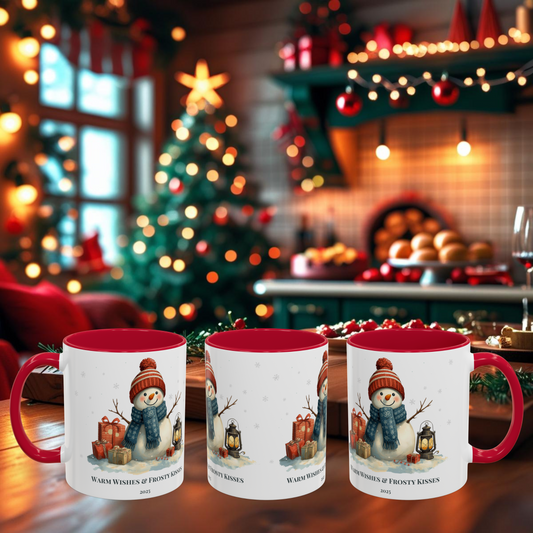 Snowman Christmas Mug – Holiday Coffee Cup, Cute Hot Chocolate Mug, Festive Winter Gift, Xmas Coffee Cup, Christmas Gift Exchange Idea