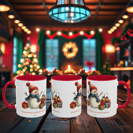Snowman Christmas Mug – Holiday Coffee Cup, Cute Hot Chocolate Mug, Festive Winter Gift, Xmas Coffee Cup, Christmas Gift Exchange Idea