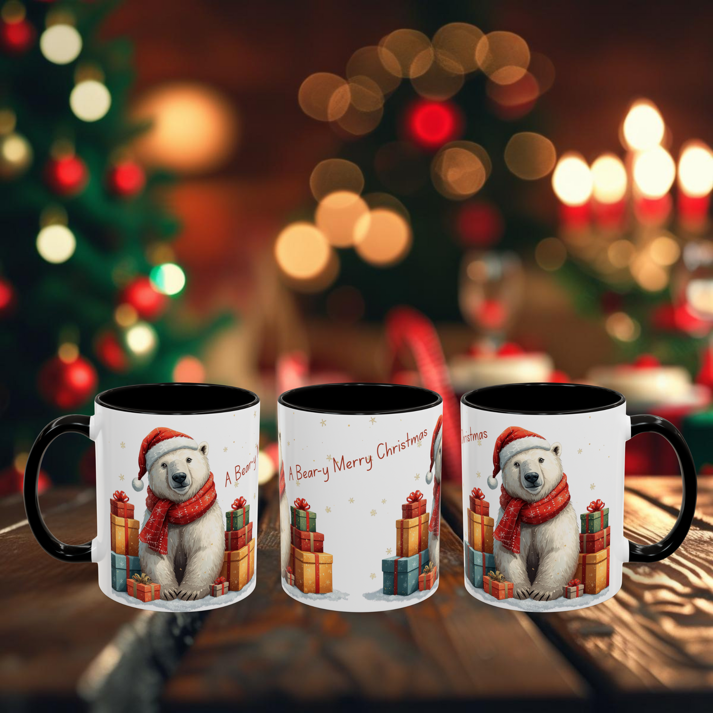 Polar Bear Christmas Mug – Cute Holiday Coffee Cup for Adults & Kids