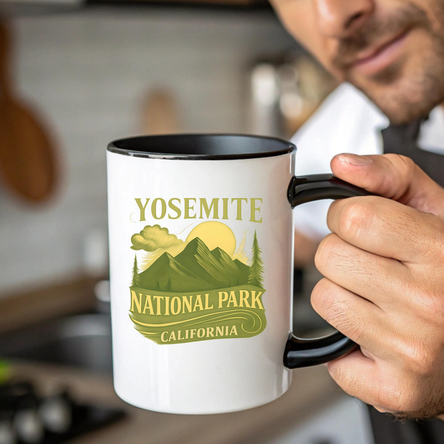 Yosemite National Park Accent Mug, Yosemite Gift, Yosemite Travel Gift, California Trip, Granola Girl Gift
