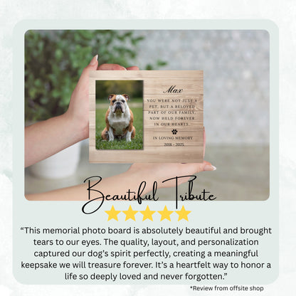 Sympathy Gift - In Loving Memory Pet Memorial Gifts - In Loving Memory Plaque - Horizontal